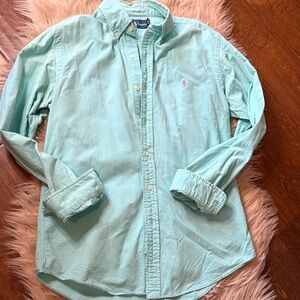 Ralph Lauren Light Green Casual Button-Down Shirt